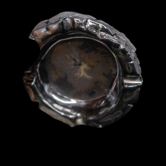 handgefertigter Keramikaschenbecher #002